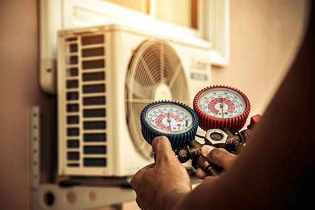 Professional Hvac technician working in Mooresboro, NC